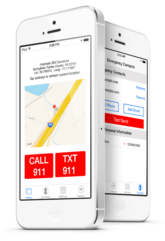 911 Help SMS App Image